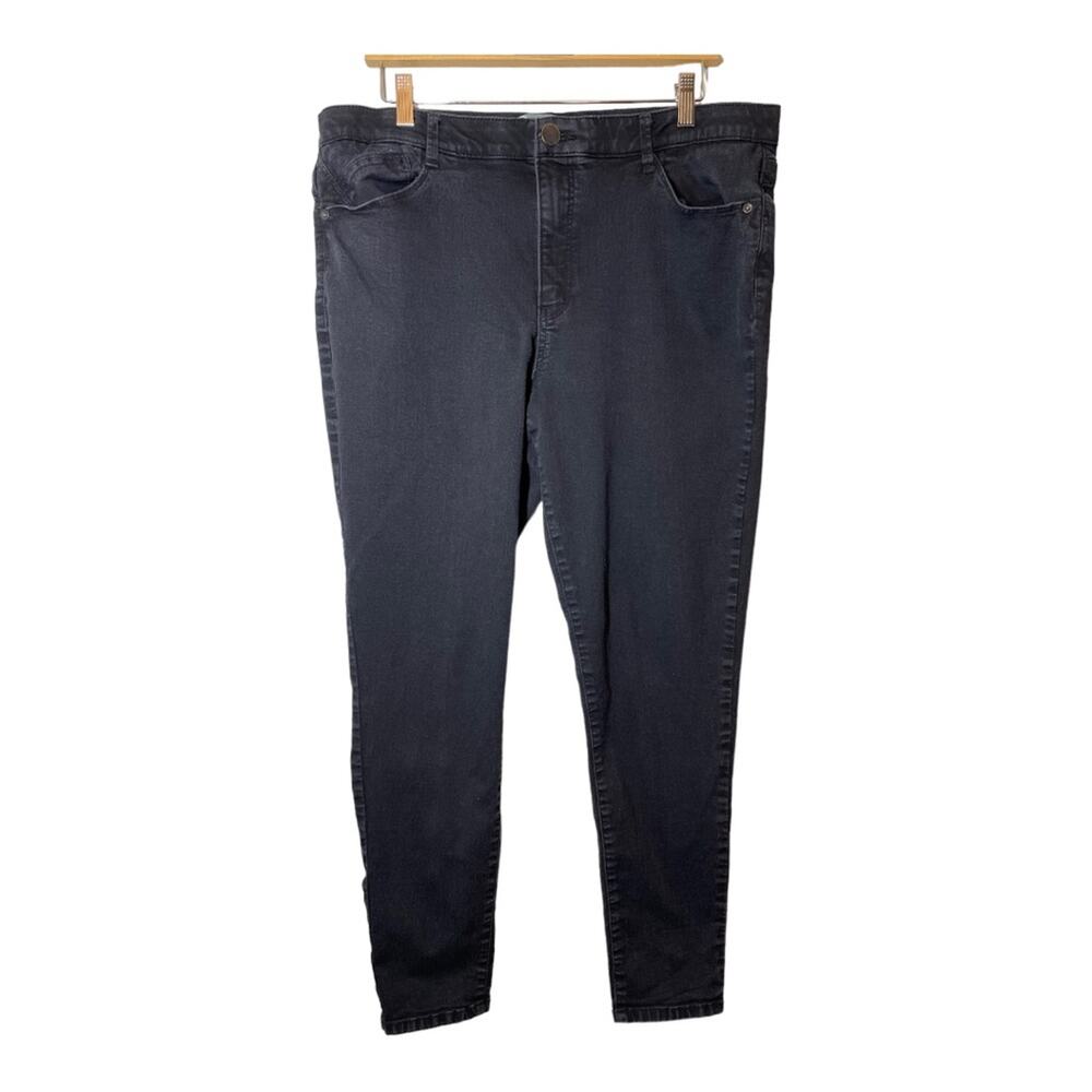 Wit & Wisdom Black Jeans 16 Womens Ab Solution Skinny High Rise